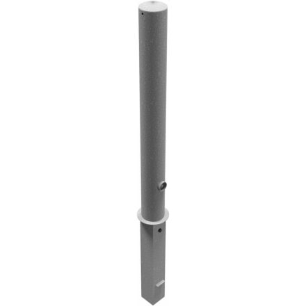 Korlátoszlop - kivehető - Ø102 x 2,9 mm - háromszög zárral