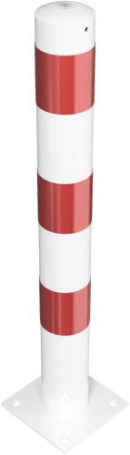 Korlátoszlop Ø 102 x 2,9 mm - talplemezzel