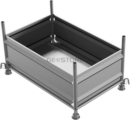 Zárt falú univerzális tároló raklap - galvanizált