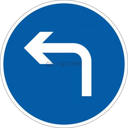 Kötelező haladási irány (megtört bal)