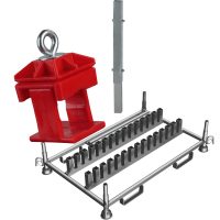 Ideiglenes oszlopok és táblarögzítő bilincsek